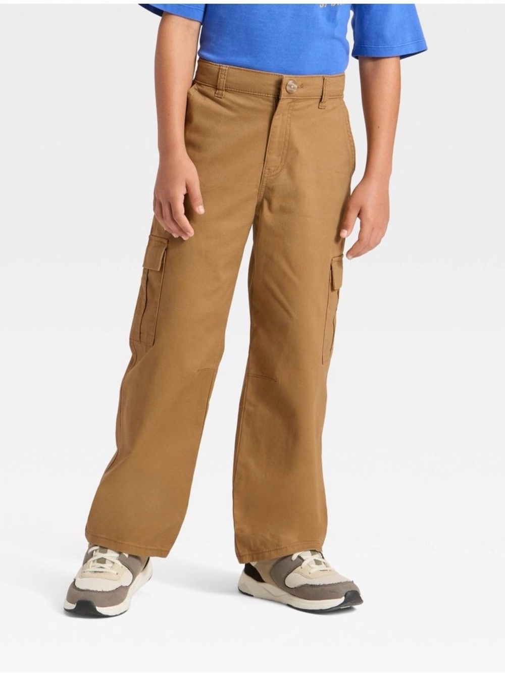 Tan Boys Cat & Jack Baggy Cargo Pants -Size 5 NWT